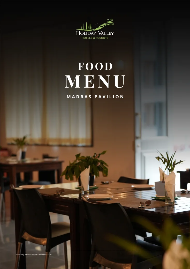 Food menu page, 1 of 6