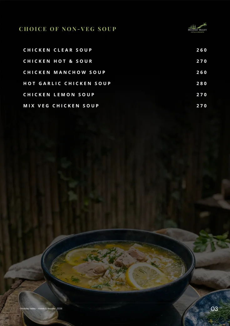 Food menu page, 3 of 6