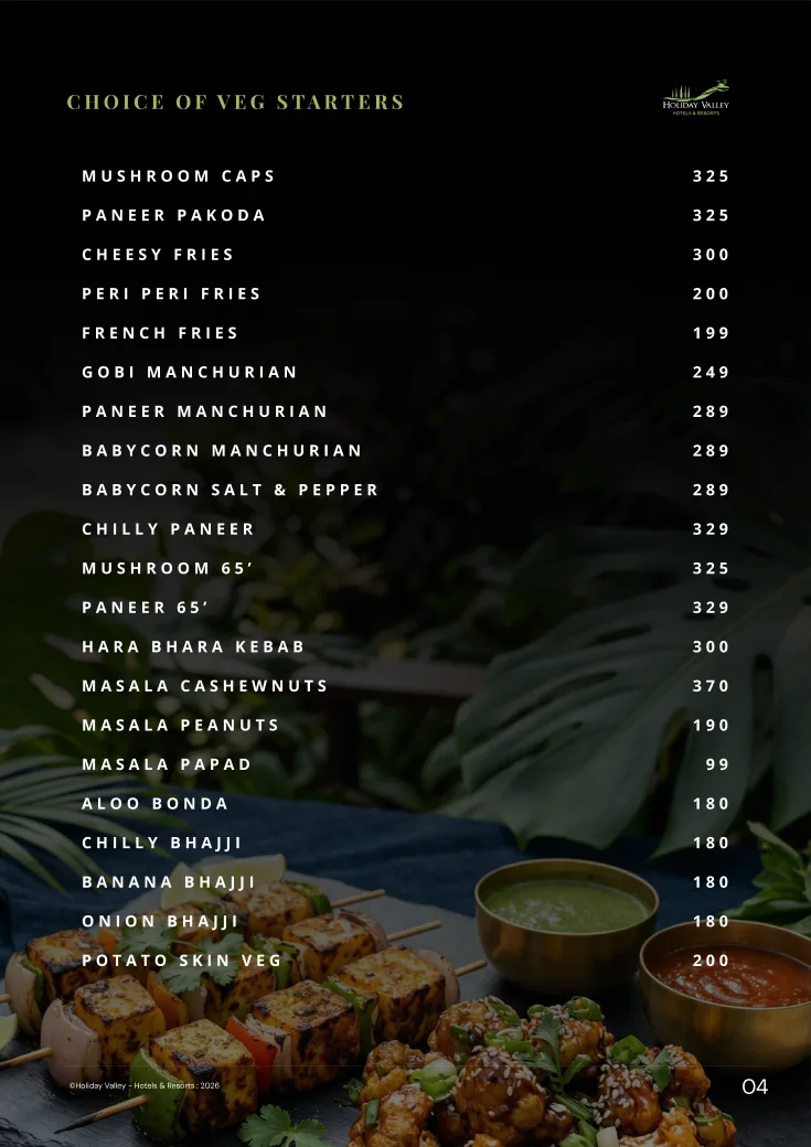 Food menu page, 4 of 6