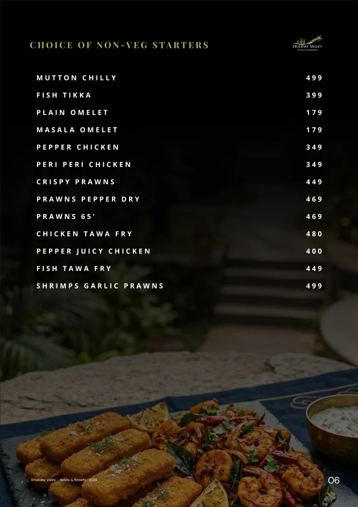 Food menu page, 5 of 6