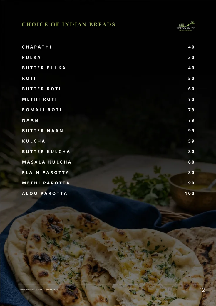 Food menu page, 6 of 6